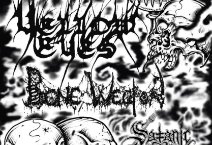 Yellow eyes, bone weapon, satanic magick