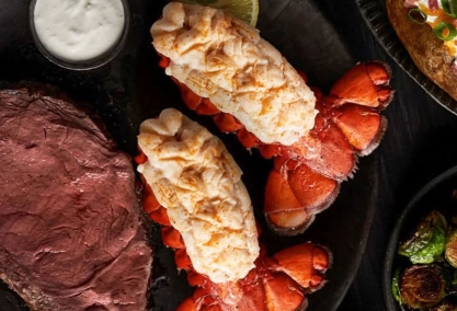 Prime rib & lobster friday dinner special
