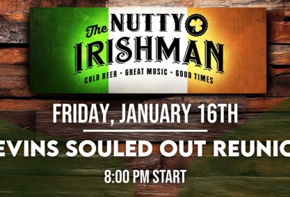 Kevin's souled out band reunion at the nutty irishman