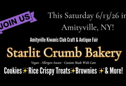 Starlit crumb bakery at the amityville kiwanis club craft & antique fair