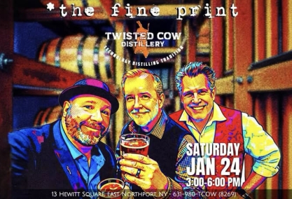 The fine print *live* at the twisted cow