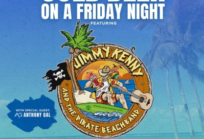 Cold beer on a friday night! jimmy kenny & the pirate beach band - brown, buffett & chesney tributes