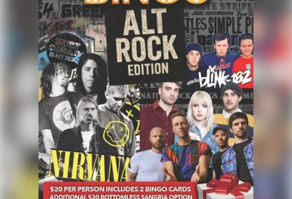 Alternative rock music bingo