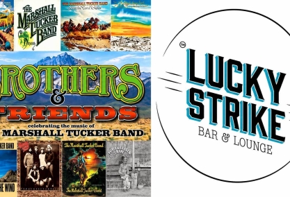 Brothers and friends at lucky strike bar and lounge