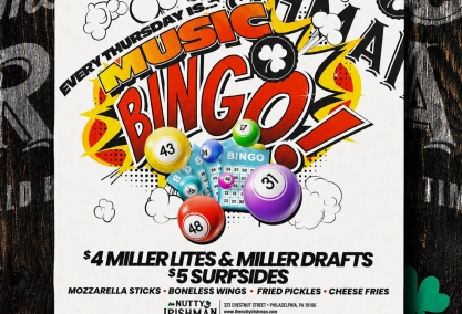 Music bingo thursdays at the nutty irishman!