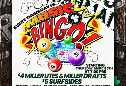 Music bingo thursdays at the nutty irishman in farmingdale!