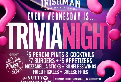 Trivia wednesdays at the nutty irishman, farmingdale!