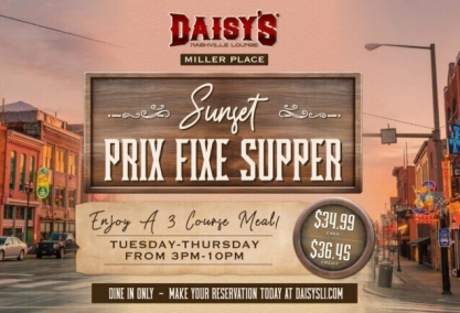 Sunset prix fixe supper