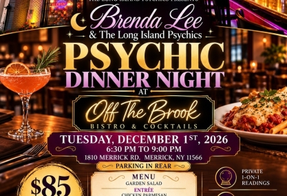 Psychic dinner night with brenda lee at off the brook