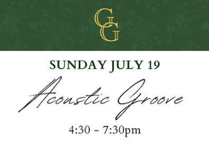 Live music with acoustic groove