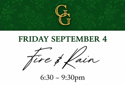 Live music with fire & rain